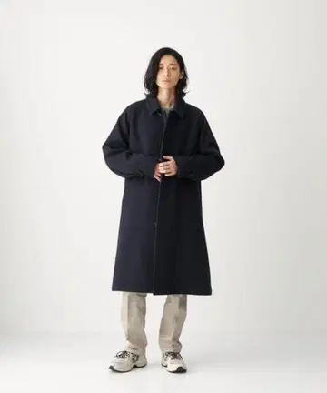 CITEN 울 발라칼라 코트 네이비 M 사이즈