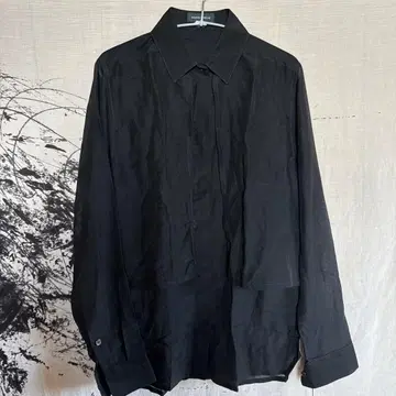 KRIS VAN ASSCHE 블랙 긴팔 블라우스 셔츠 36