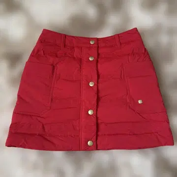St.andrews 충전솜 빨간색 패딩 스커트