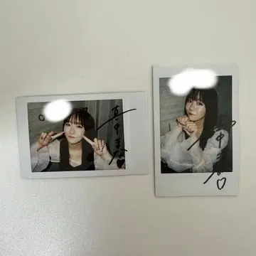 FRUITSZIPPER 마나카 마나 친필 사인 폴라로이드 1