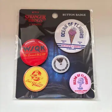 스트레인저 싱스 캔뱃지 5개 세트