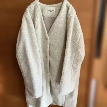 FREAK'S STORE 프릭스스토어 보아 롱 코트 노카라 F