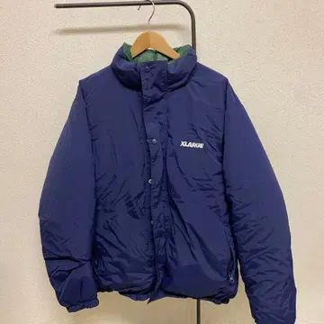 XLARGE 리버서블 다운 자켓 네이비/그린