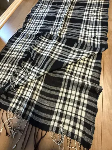 체크 무늬 스톨