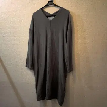 [ 새상품급 ] 08mab V넥 코튼 원피스 카키 올리브 그린