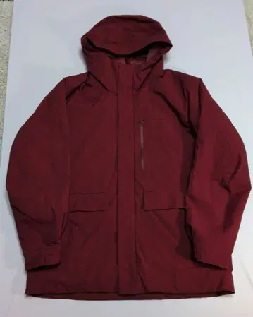 유니클로 하이브리드 다운 후드티 레드 XL