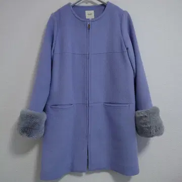 [ 익명 배송 ] BEAMS HEART 노카라 코트 M 사이즈 퍼플