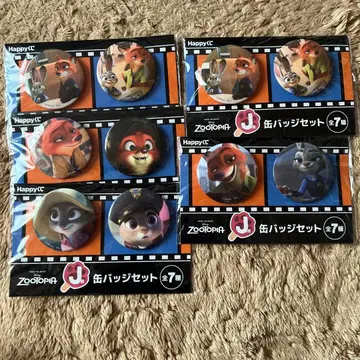 주토피아 Happy 복권 J상 캔뱃지 세트 묶음 판매