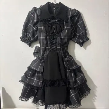 NOEMIE 고딕 드레시 데콜테 크로스 셋업