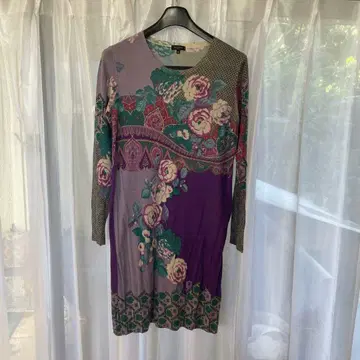 ETRO 꽃무늬 긴팔 원피스 44