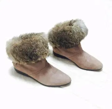 pitti 퍼 포함 베이지 부츠 26cm