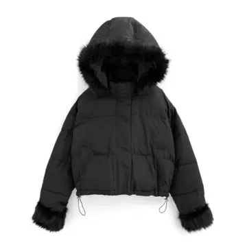 GRL 멀티 Way 후드 부착 퍼 다운 자켓 kd81