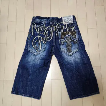 Red Pepper 자수 데님 숏팬츠