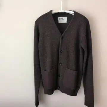 MHL. 다크 브라운 V넥 가디건 M
