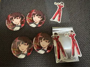 페르소나5 P5BB 니이지마 마코토 캔뱃지 혜택 스티커