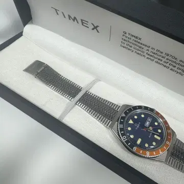 [ 새상품급 (배터리 없음) ] TIMEX Q TIMEX 쿼츠 손목시계
