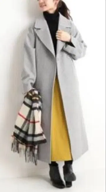 SLOBE IENA 그레이 롱 코트