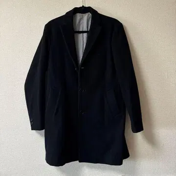 BEAMS 체스터 코트 M 블랙