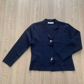 ZARA 네이비 니트 자켓 버튼 포함 L 사이즈