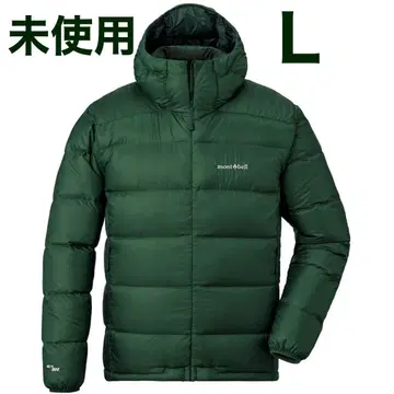 몽벨 라이트 알파인 다운 후드티 Men's L 다크 그린
