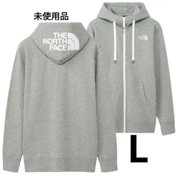[미사용품 L] THE NORTH FACE 리어뷰 풀 지퍼 후디 그레이