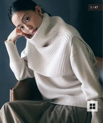 23구 울 캐시미어 넥워머