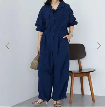 아메리칸 홀릭 점프 수트 L 사이즈 네이비 올인원