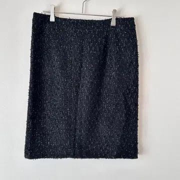 해시태그 트위드 타이트 스커트 무릎 기장 안감 있음 왼쪽 지퍼 고급