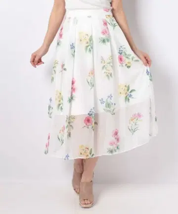 [ 새상품급 ] 31 sons de mode 플라워 프린트 롱 스커트