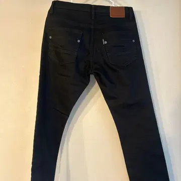 블랙 데님 팬츠