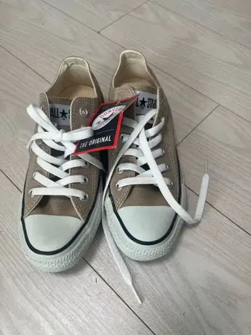 새상품 컨버스 로우컷 베이지 24cm