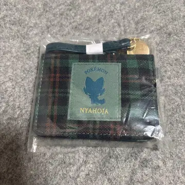 PKM-870 냐오하 2단 접이식 패스 케이스 체크 포켓몬 마리모크라프트