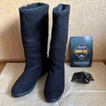 GORE-TEX TOP DRY 블랙 스웨이드 롱 부츠