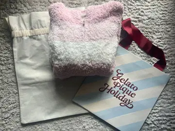 Gelato Pique 룸웨어 프리 사이즈 핑크 랩핑 포함