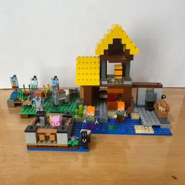 레고 마인크래프트 집과 농장
