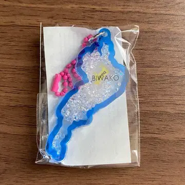 비와코 아크릴 키링 오미규 파랑