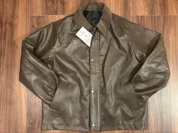 워크맨 신세틱 가죽 카 코트