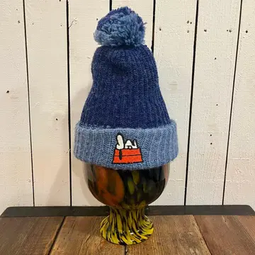 USA제 70's SNOOPY 아크릴 니트 모자 비니