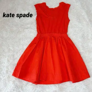 [ 새상품 택 포함 ] 케이트 스페이드 새터데이 오렌지 미니 원피스 S