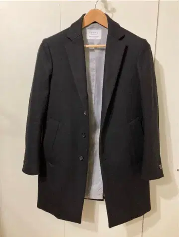 EDIFICE 블랙 체스터 코트 S 사이즈