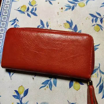 장지갑 브라운 가죽제품 미사용