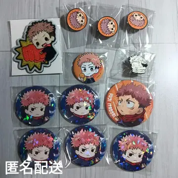 주술회전 이타도리 유우지 캔뱃지 등 12점