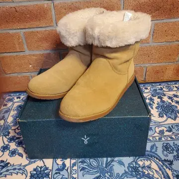 EMU 베이지 어그 부츠 퍼 포함 28cm