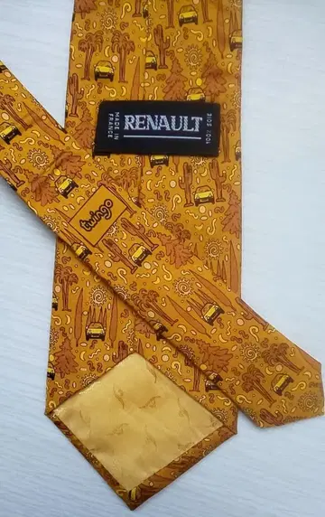 새상품급 레어 프랑스제 실크 100% RENAULT twingo 넥타이