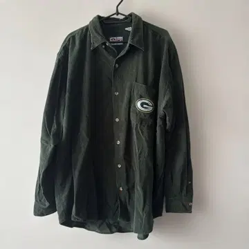 Logo 7 다크 그린 긴팔 셔츠 X/LARGE