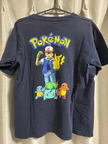 포켓몬 빈티지 T셔츠 XL 네이비