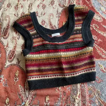 BEAUTY&YOUTH 웜 컬러 니트 베스트