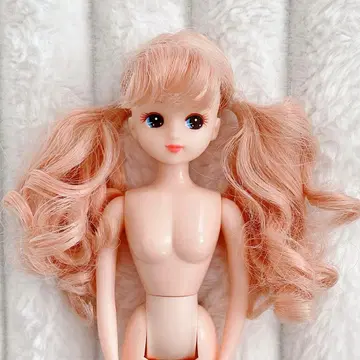 리카짱 캐슬 리카짱 라이트 핑크 헤어 앞머리 꼬불꼬불 컬리