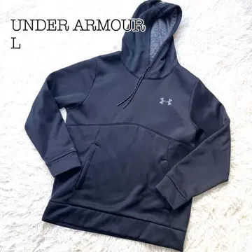 새상품급 언더아머 후디 블랙 빅 실루엣 속기모 후드티
