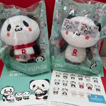라쿠텐 팬더 봉제 인형 2종